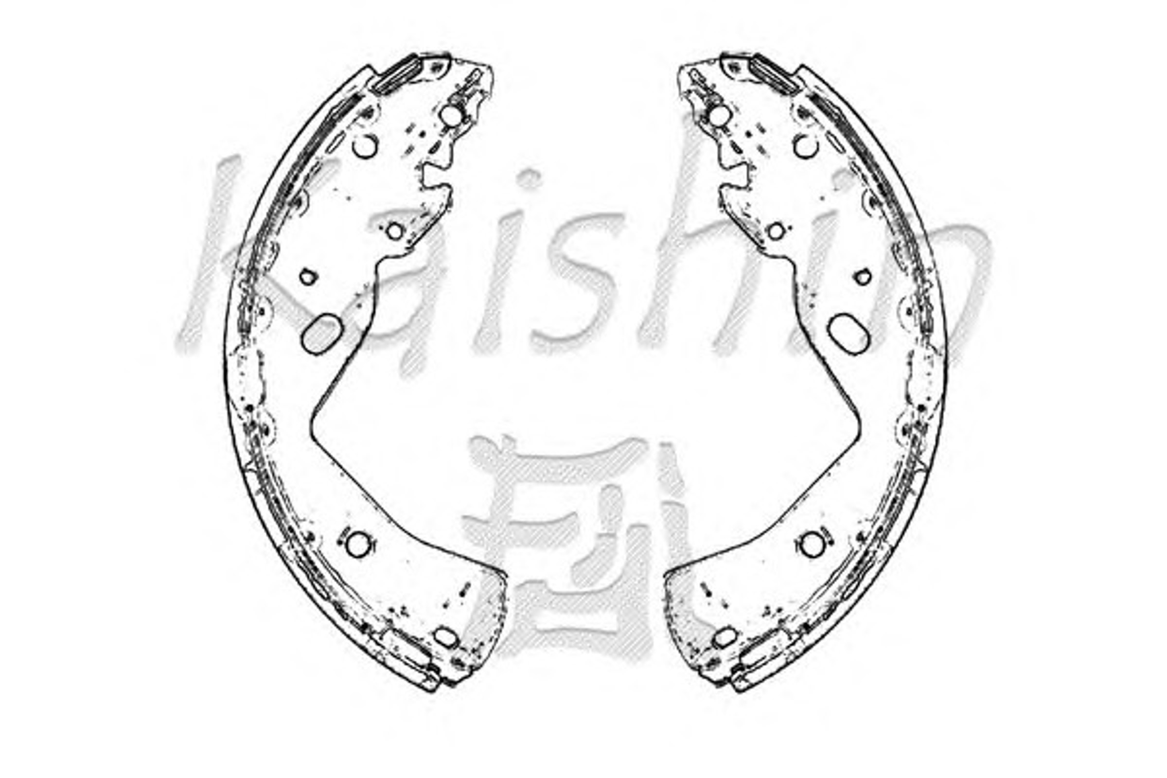 Комплект тормозных колодок KAISHIN K3413