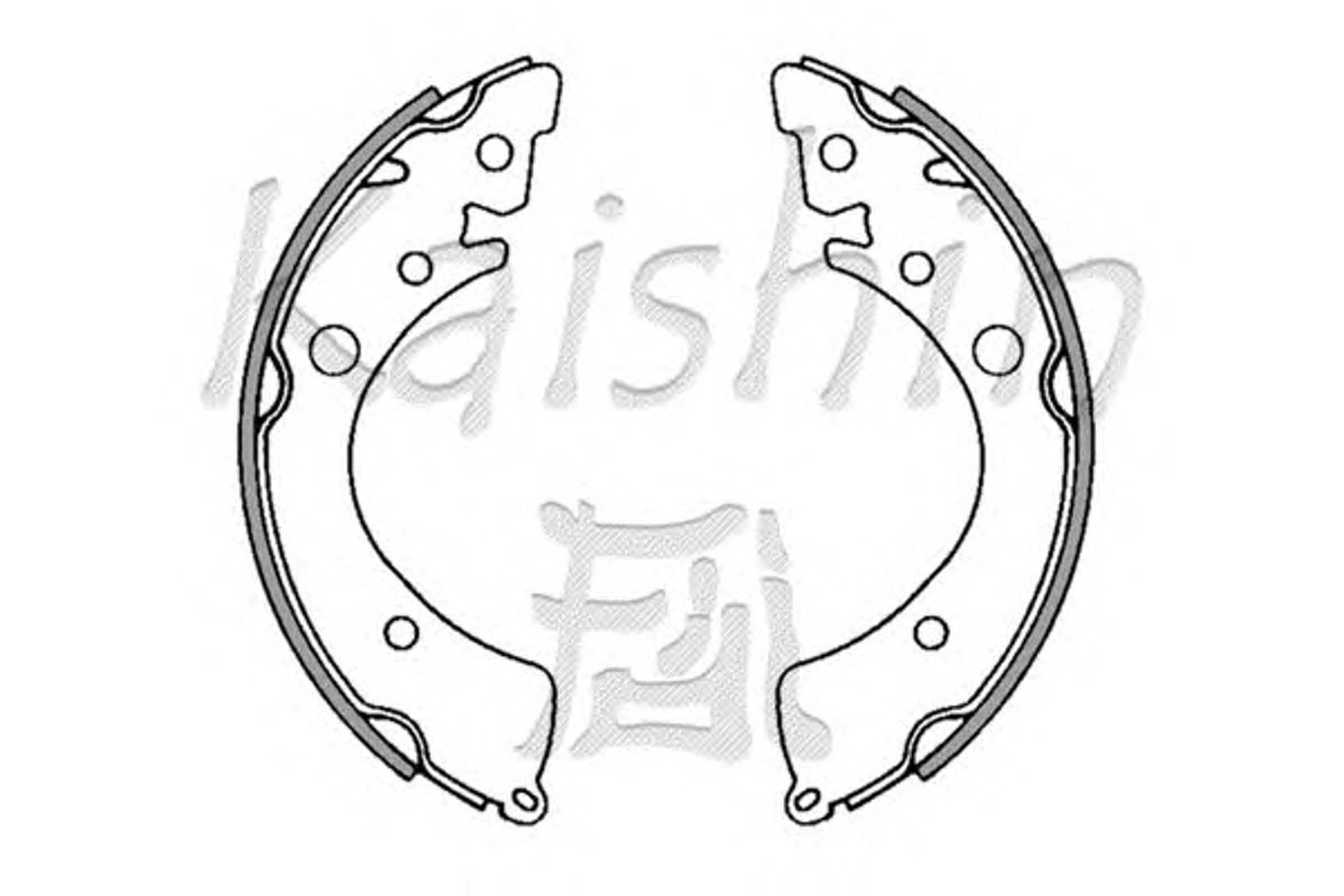 Комплект тормозных колодок KAISHIN K5519