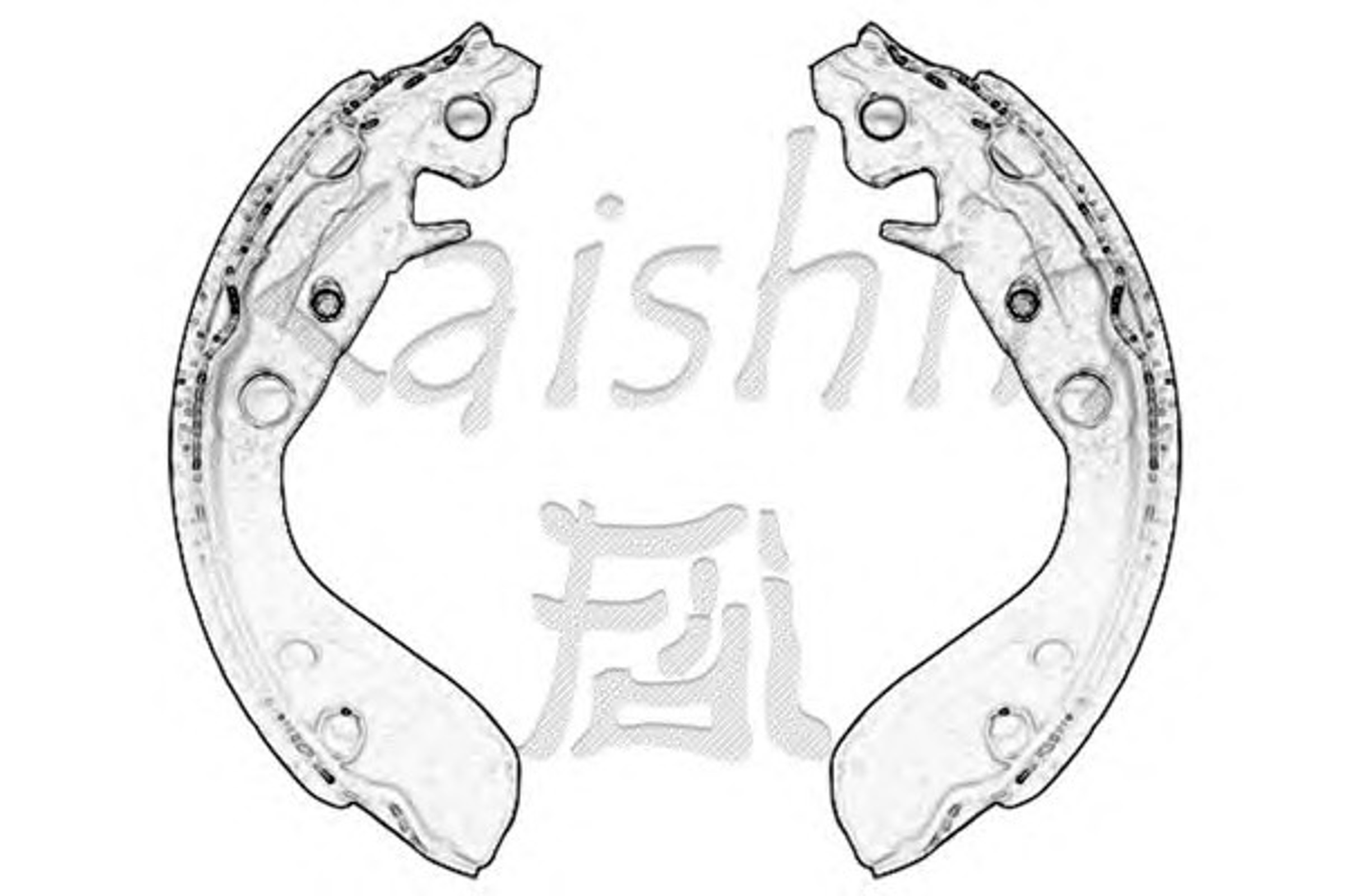 Комплект тормозных колодок KAISHIN K5534