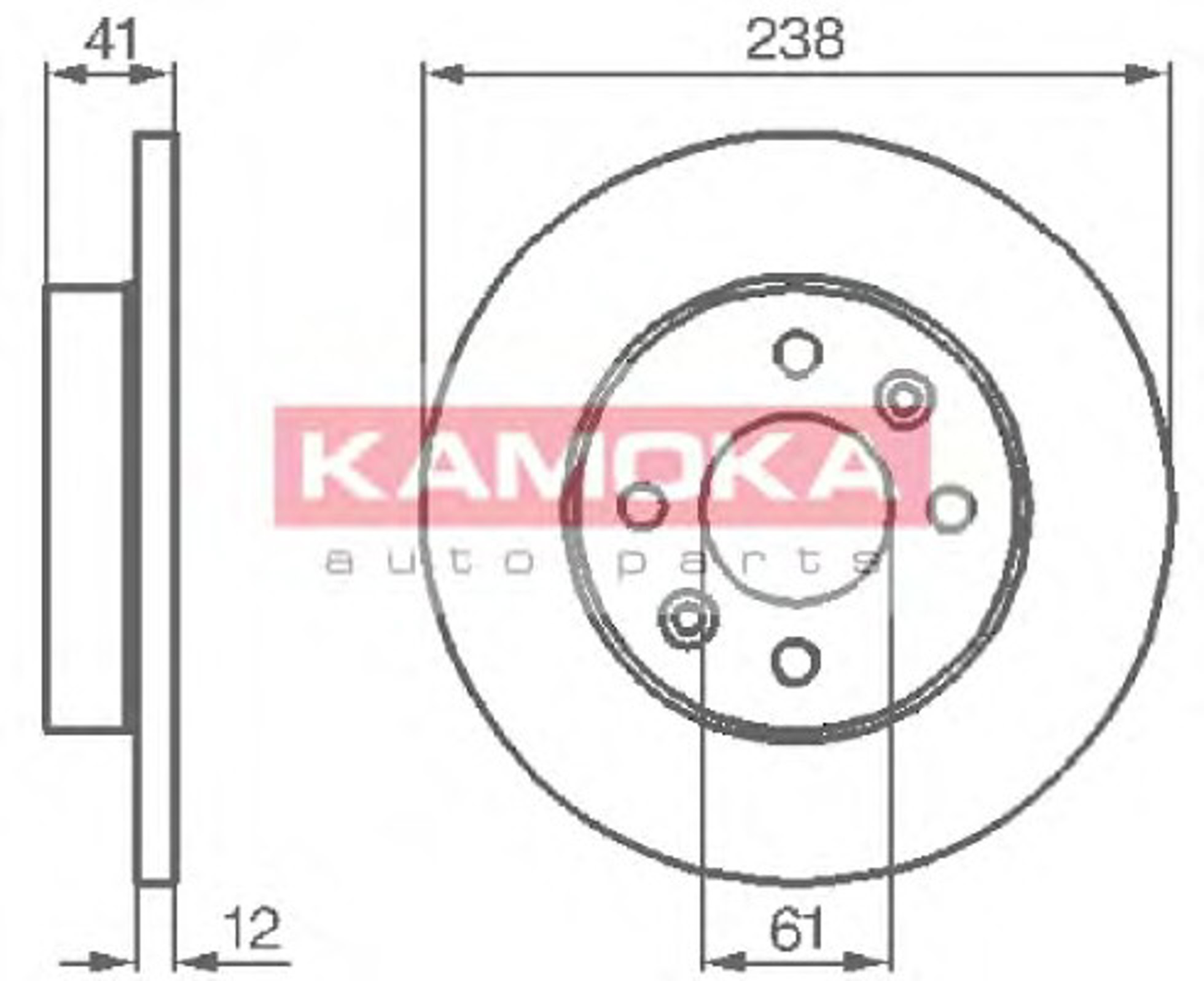 Диск тормозной KAMOKA 103110