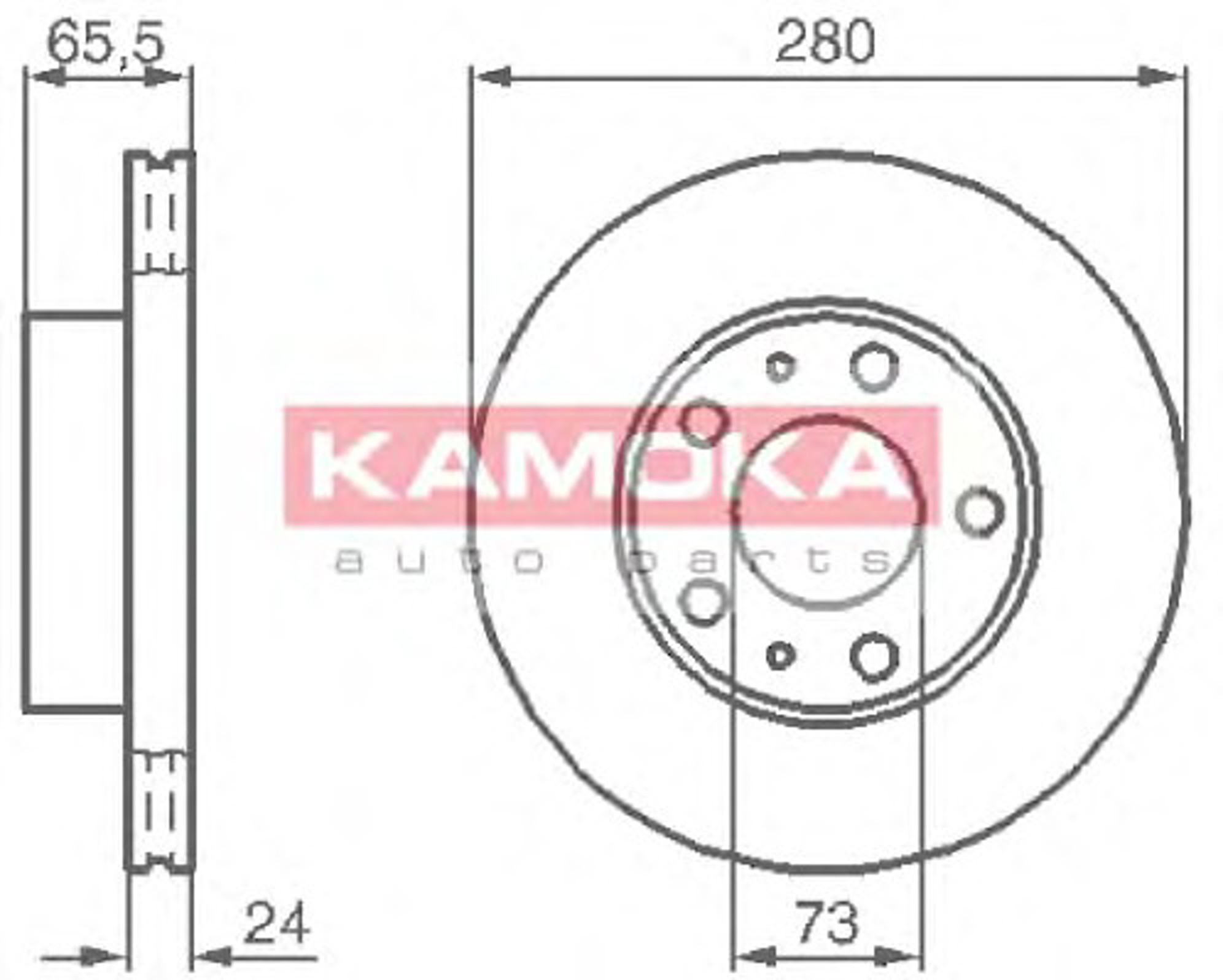 Диск тормозной KAMOKA 1031534