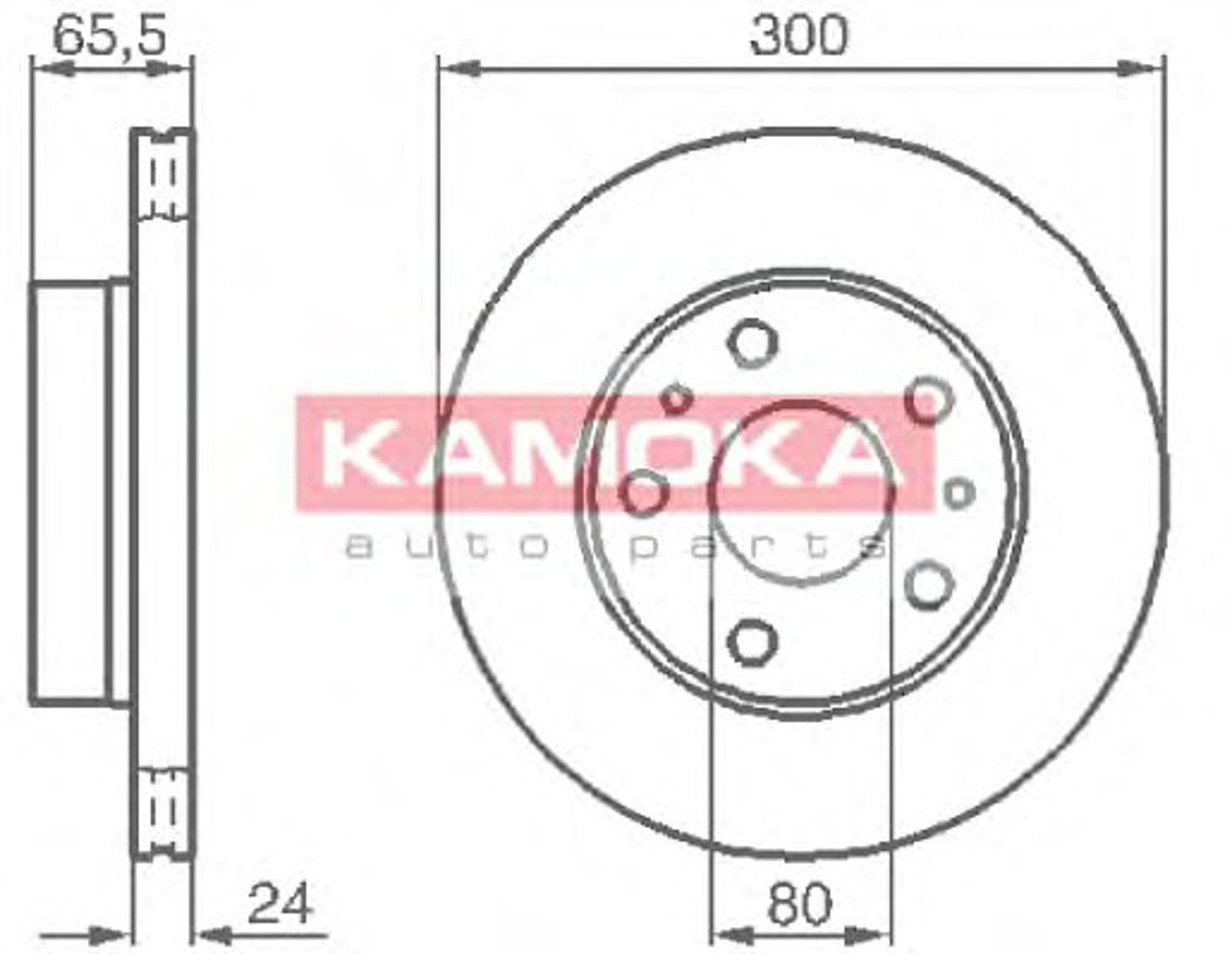 Диск тормозной KAMOKA 1031536