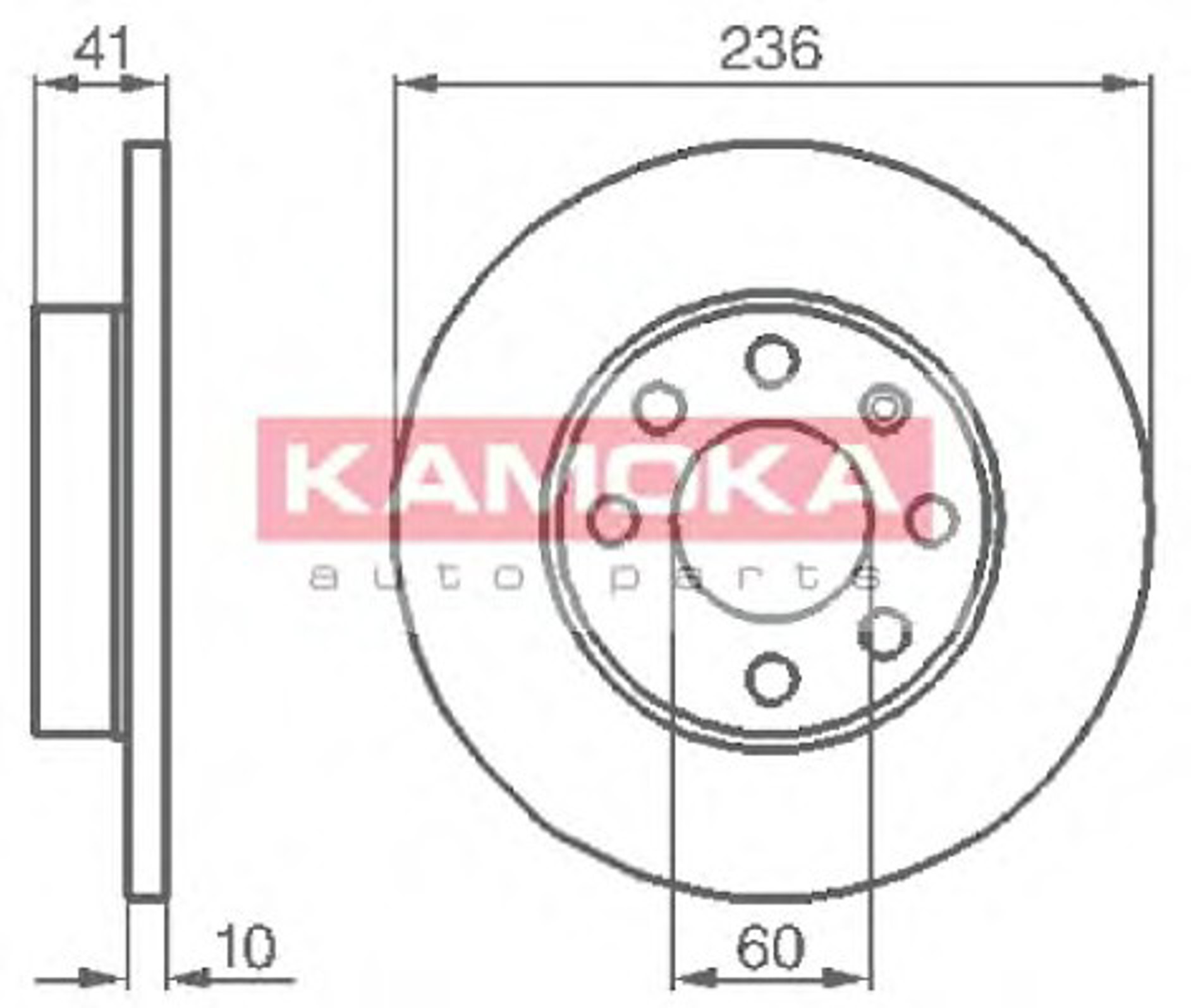 Диск тормозной KAMOKA 103208