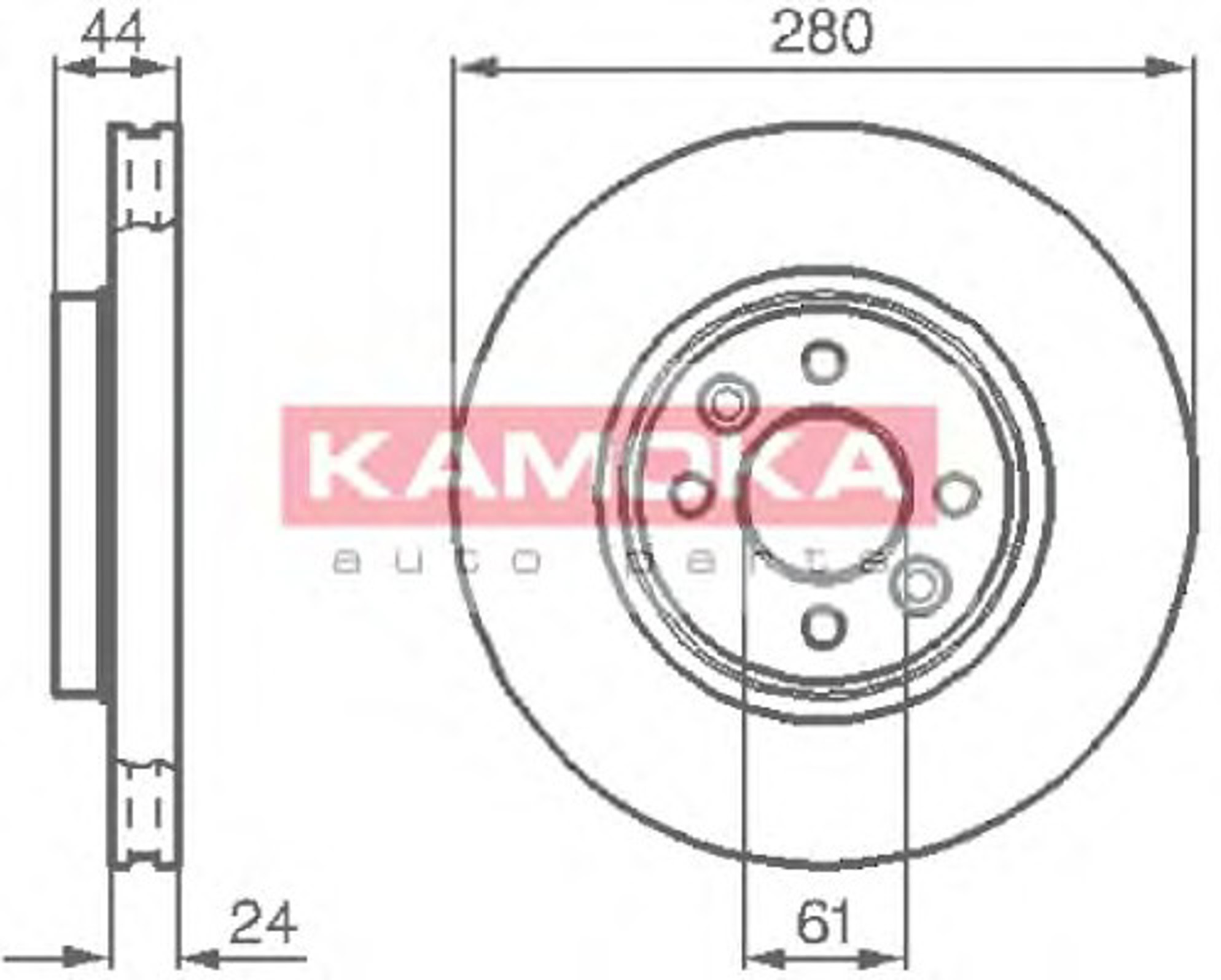 Диск тормозной KAMOKA 1032248