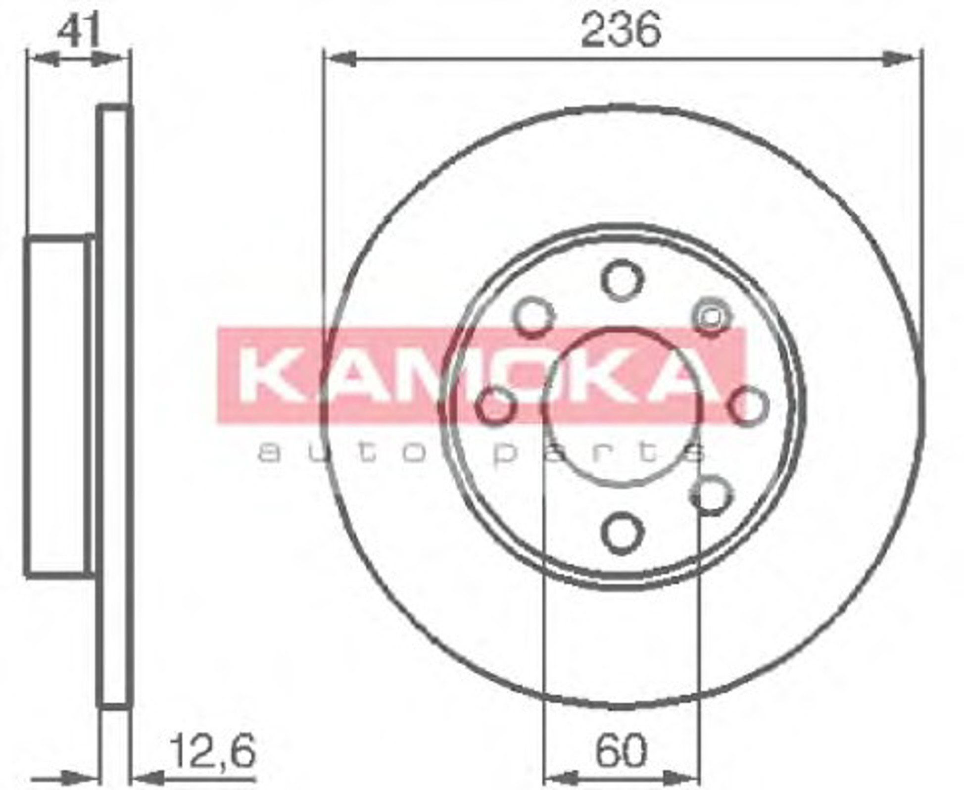 Диск тормозной KAMOKA 103232