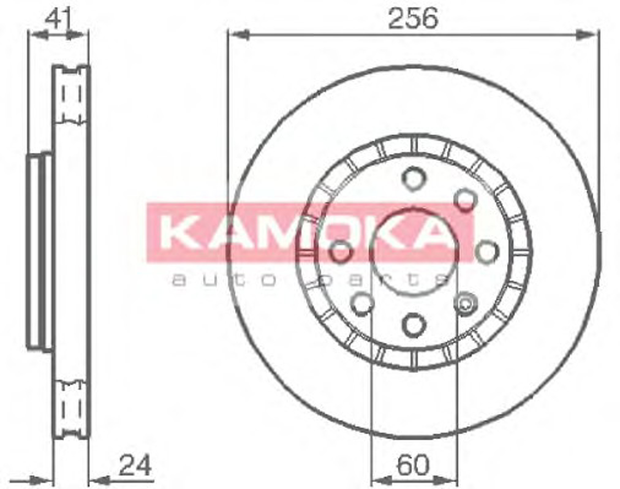 Диск тормозной KAMOKA 103412