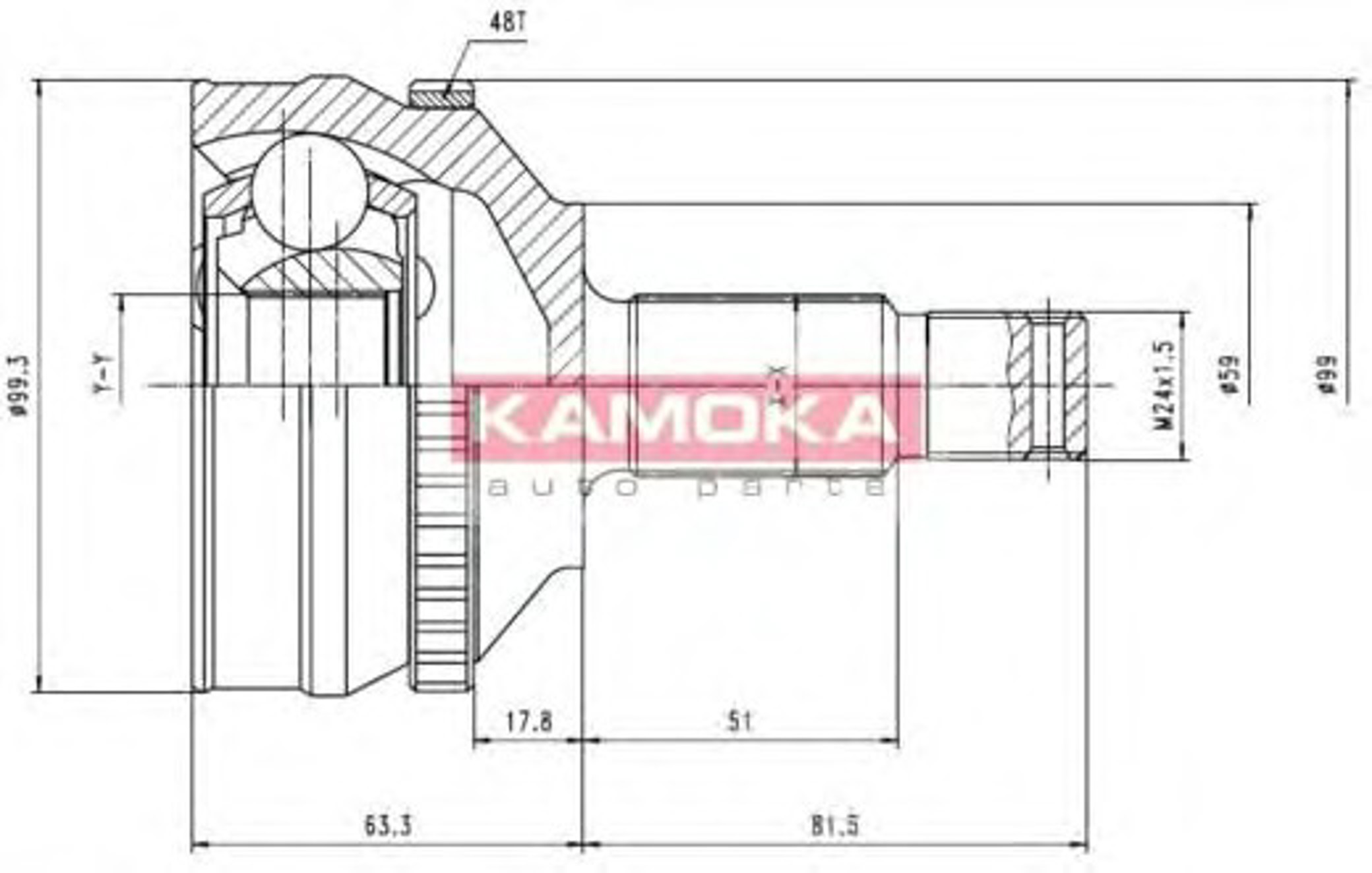 Шрус KAMOKA 6576