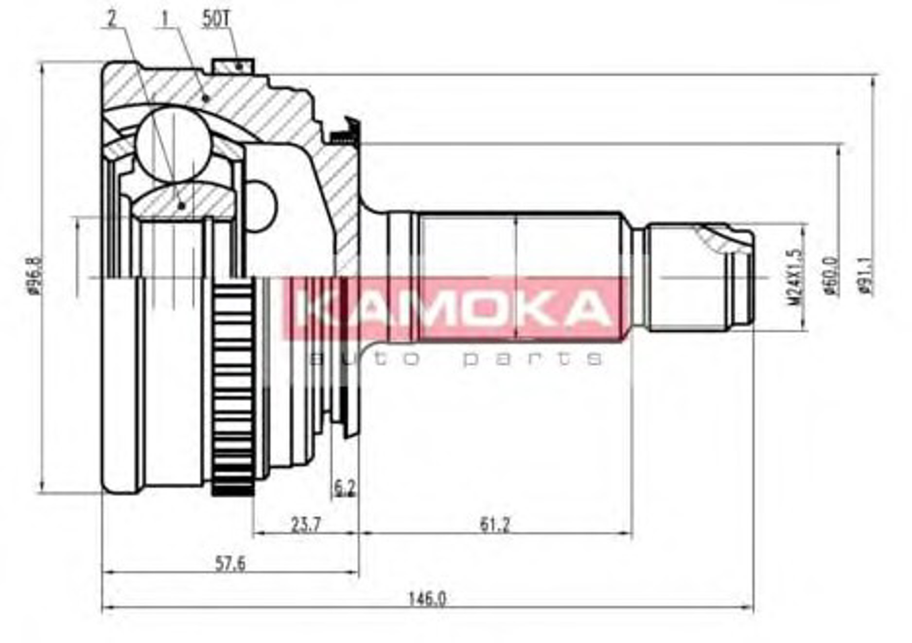 Шрус KAMOKA 6800