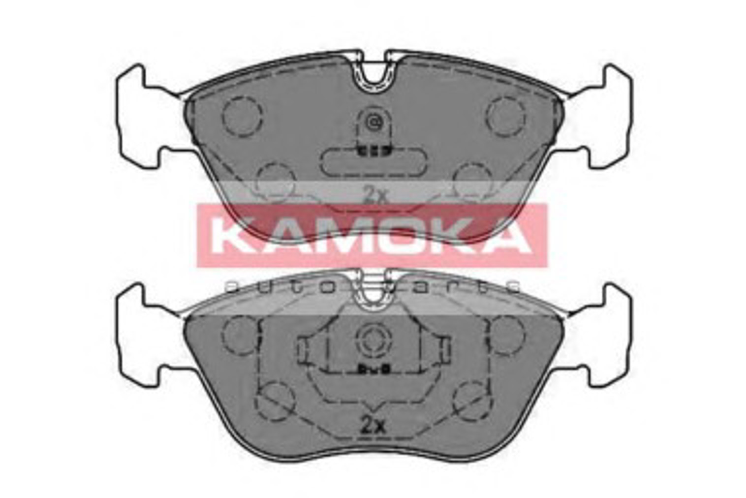 Комплект тормозных колодок дисковый тормоз KAMOKA JQ1011362