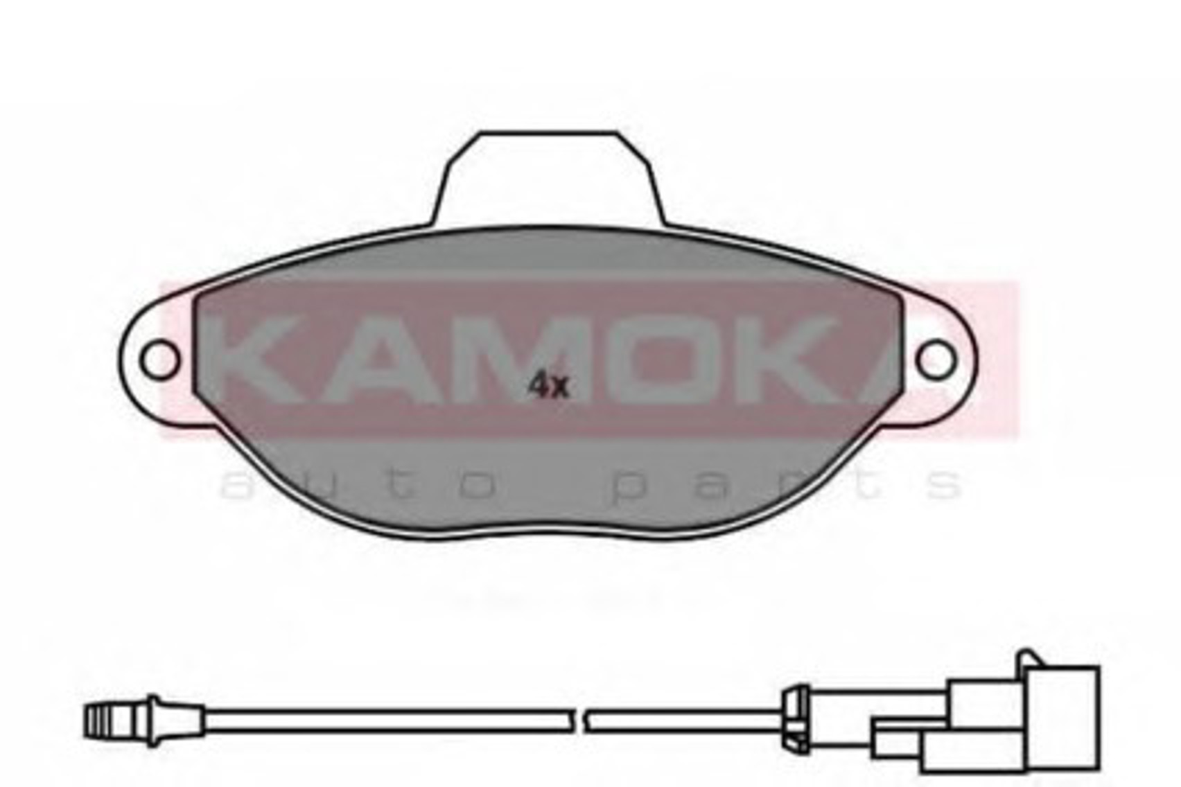 Комплект тормозных колодок дисковый тормоз KAMOKA JQ1011850