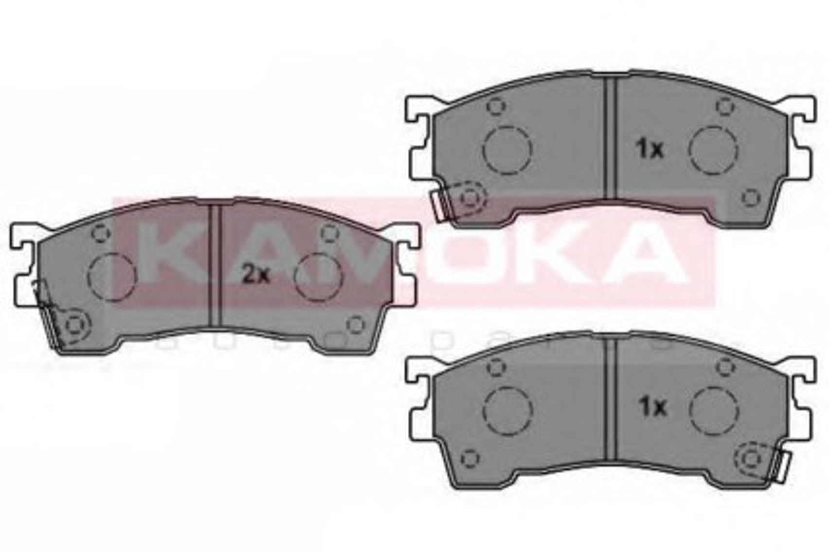 Колодки тормозные дисковые KAMOKA JQ1011900