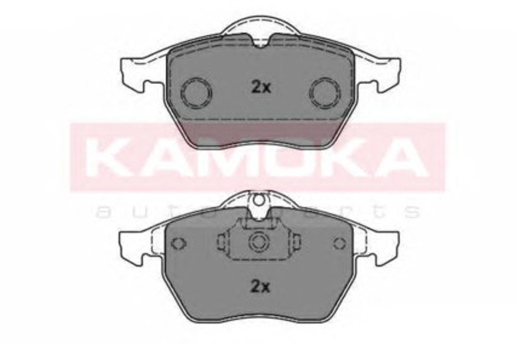Комплект тормозных колодок дисковый тормоз KAMOKA JQ1012136