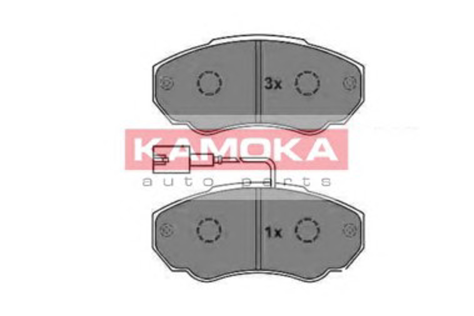 Комплект тормозных колодок дисковый тормоз KAMOKA JQ1012956