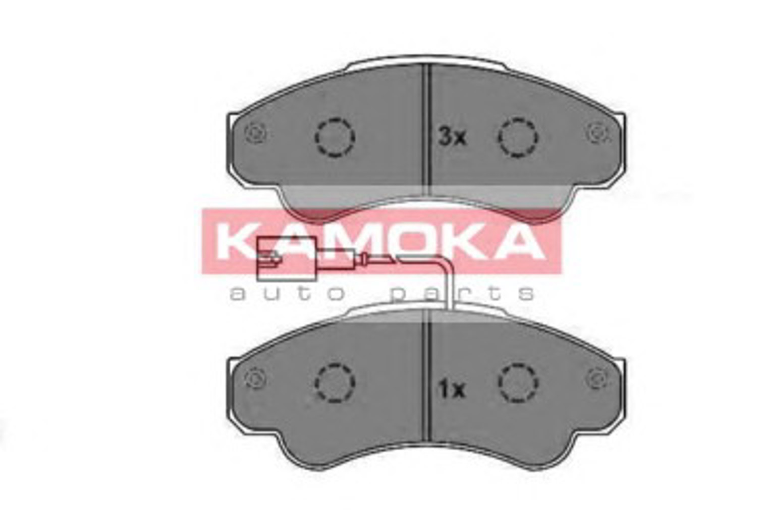 Комплект тормозных колодок дисковый тормоз KAMOKA JQ1012958