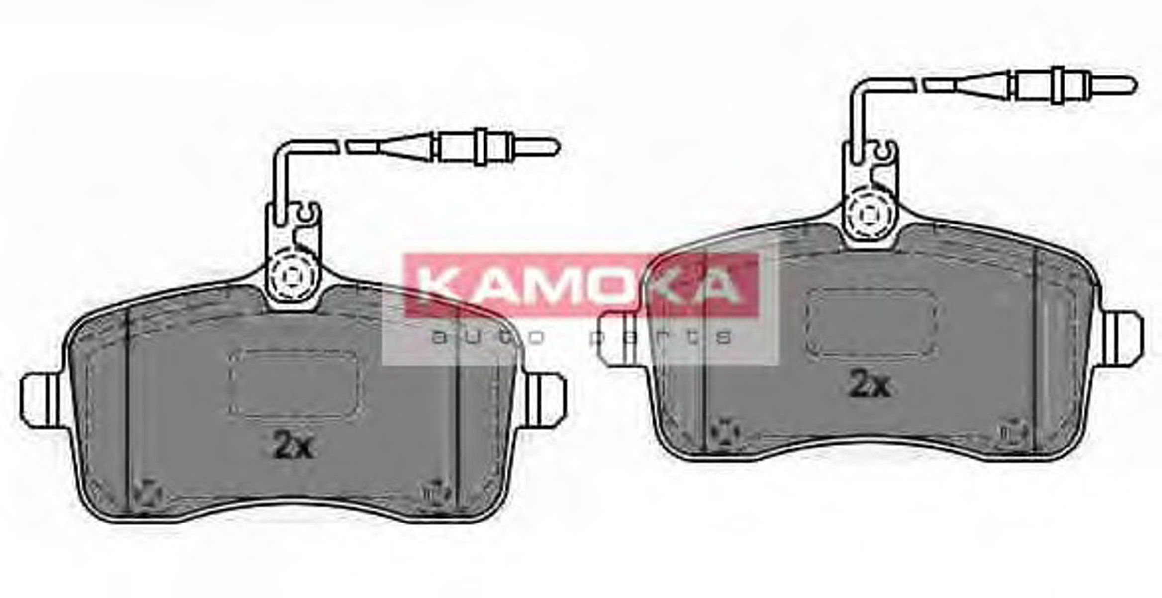 Комплект тормозных колодок дисковый тормоз kamoka