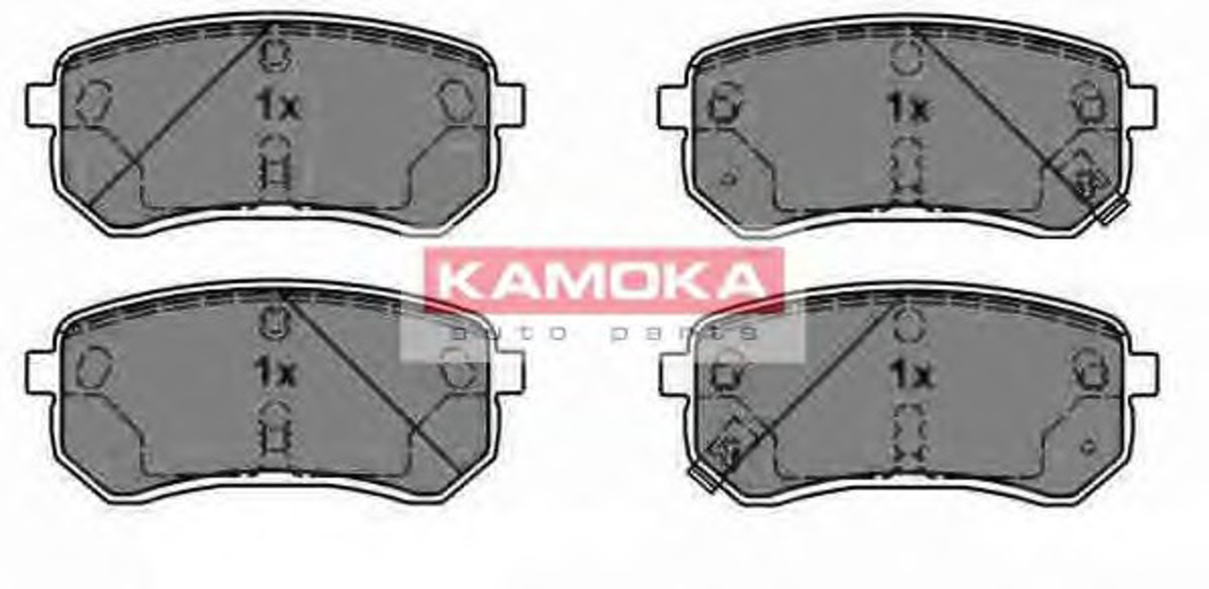 Колодки тормозные дисковые KAMOKA JQ1013804