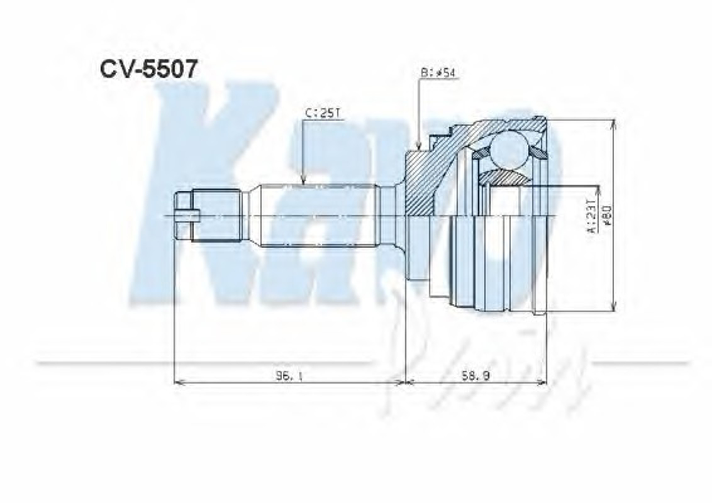 Шрус KAVO PARTS CV-5507