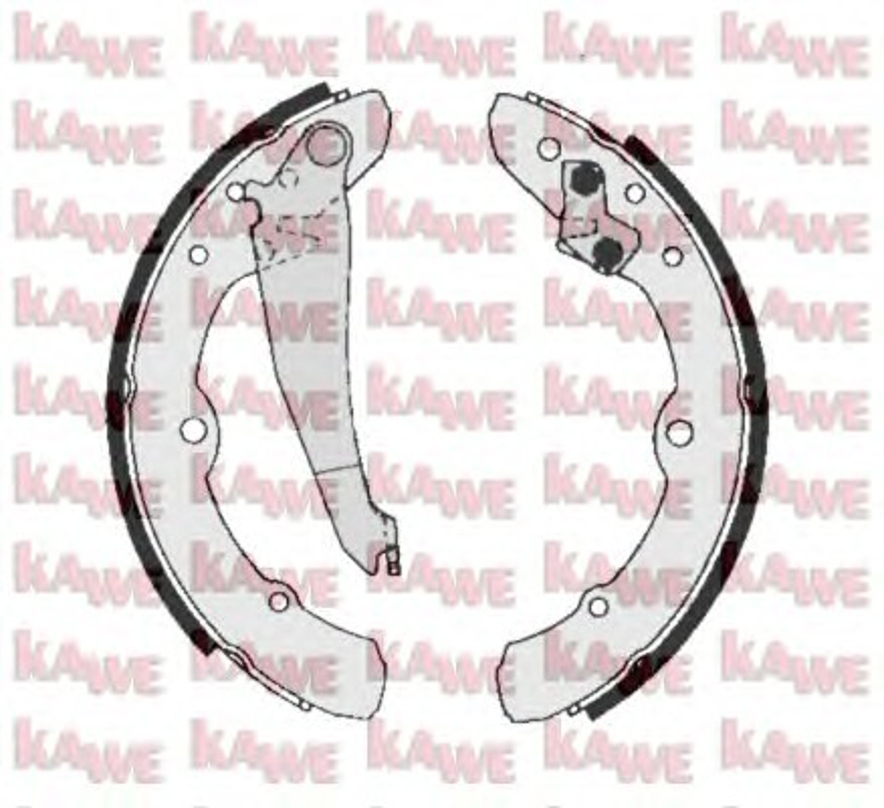 Комплект тормозных колодок KAWE 00150