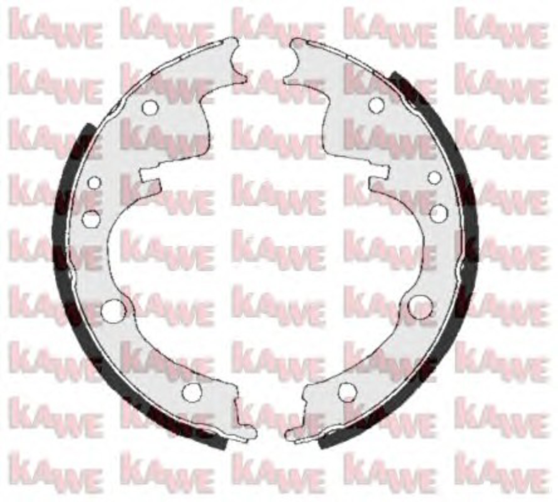 Комплект тормозных колодок KAWE 00240B