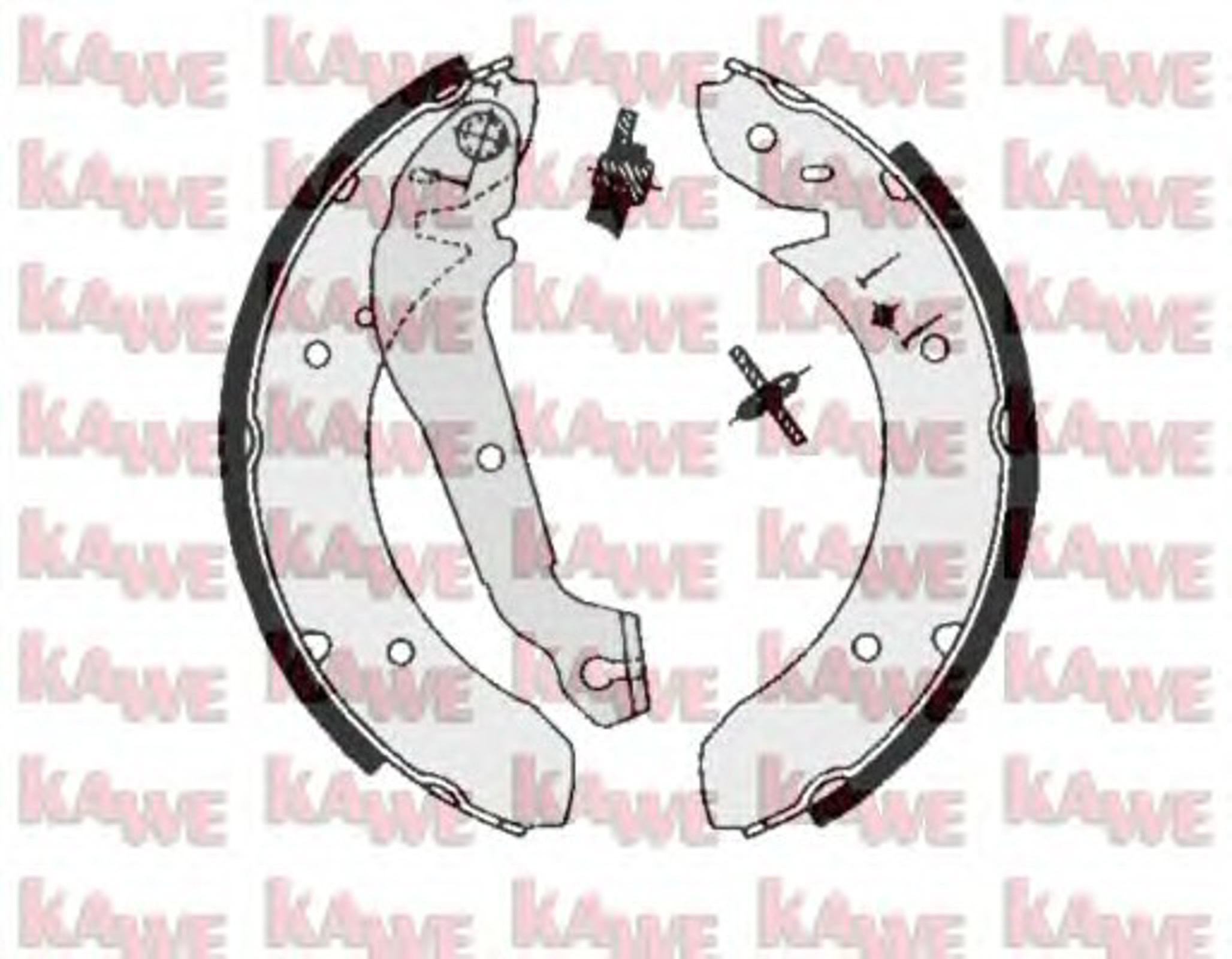 Колодки тормозные KAWE 01350