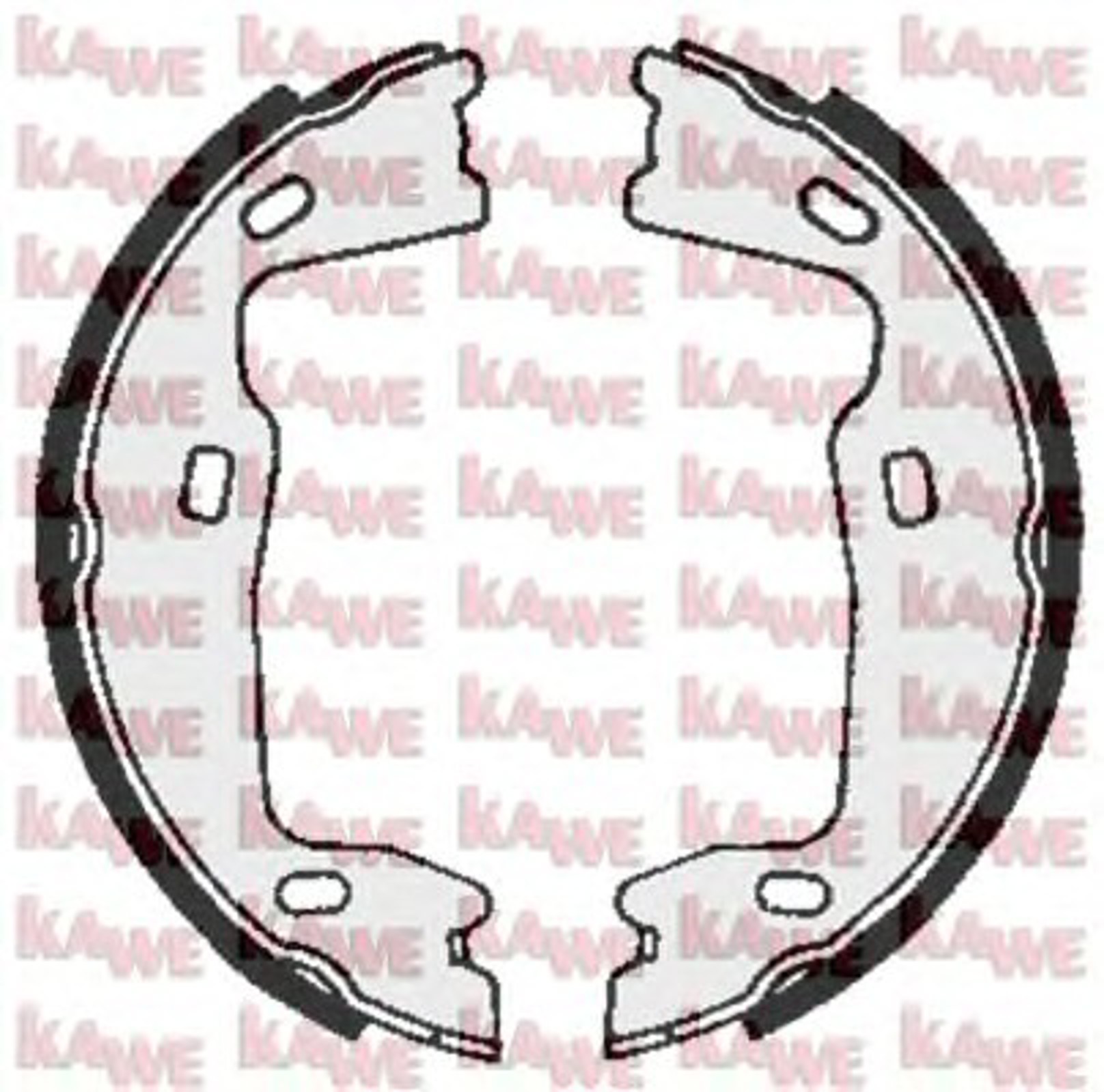 Колодки тормозные KAWE 02570