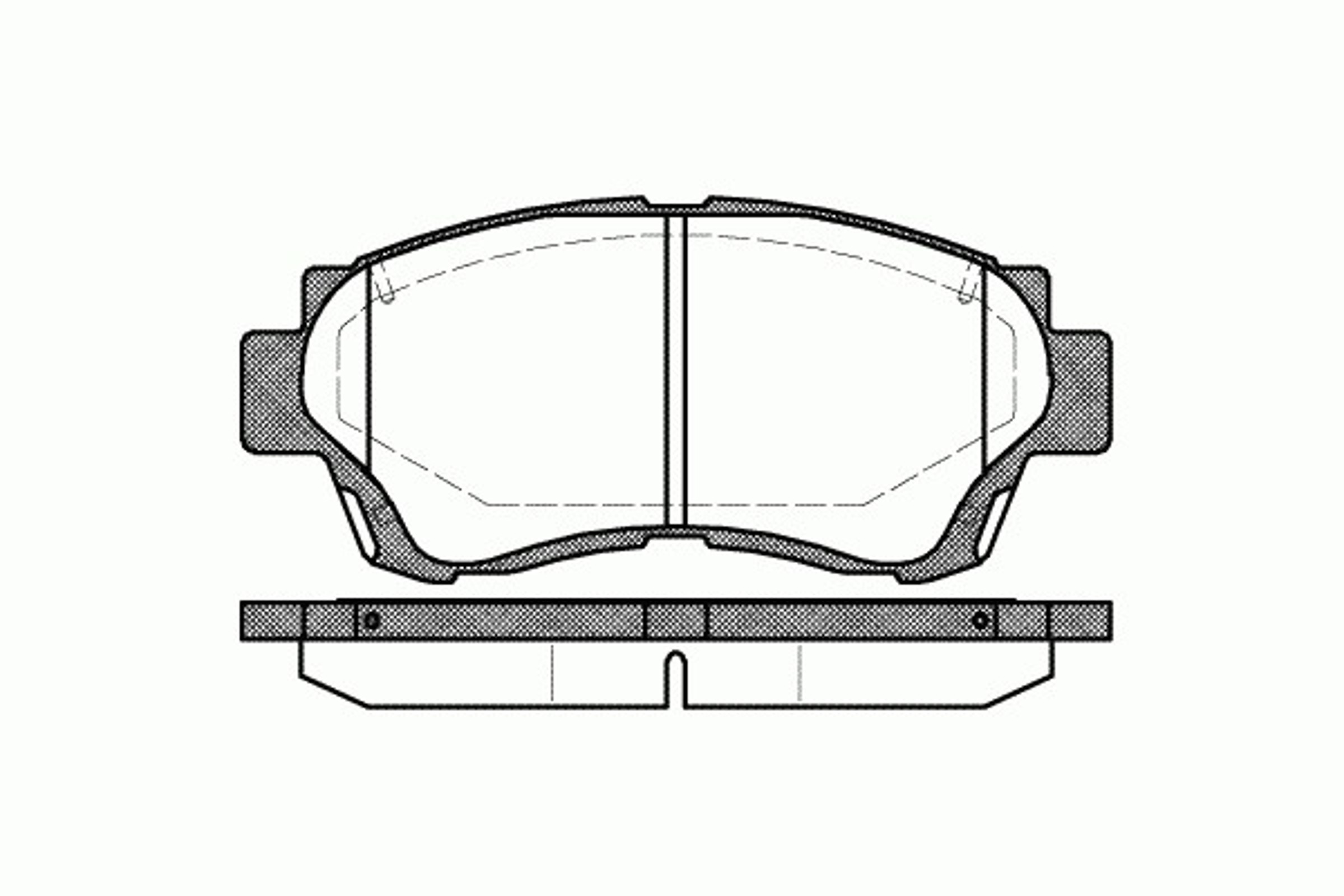 Колодки тормозные дисковые KAWE 0370 00