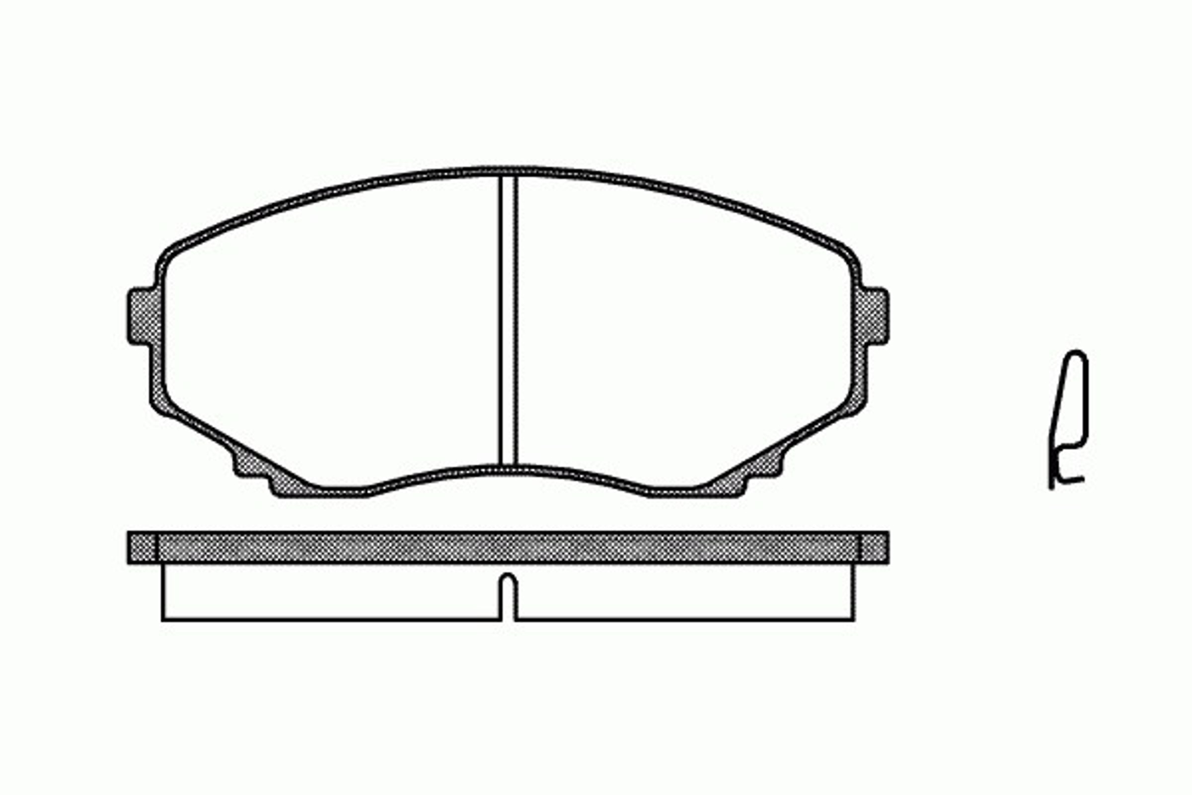 Колодки тормозные дисковые KAWE 0397 00