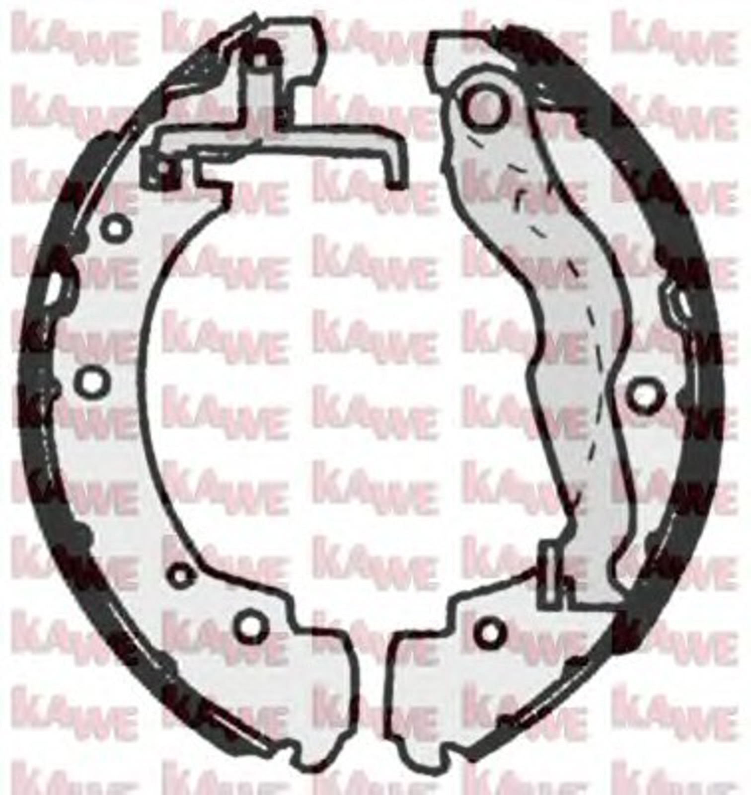 Колодки тормозные барабанные KAWE 06910