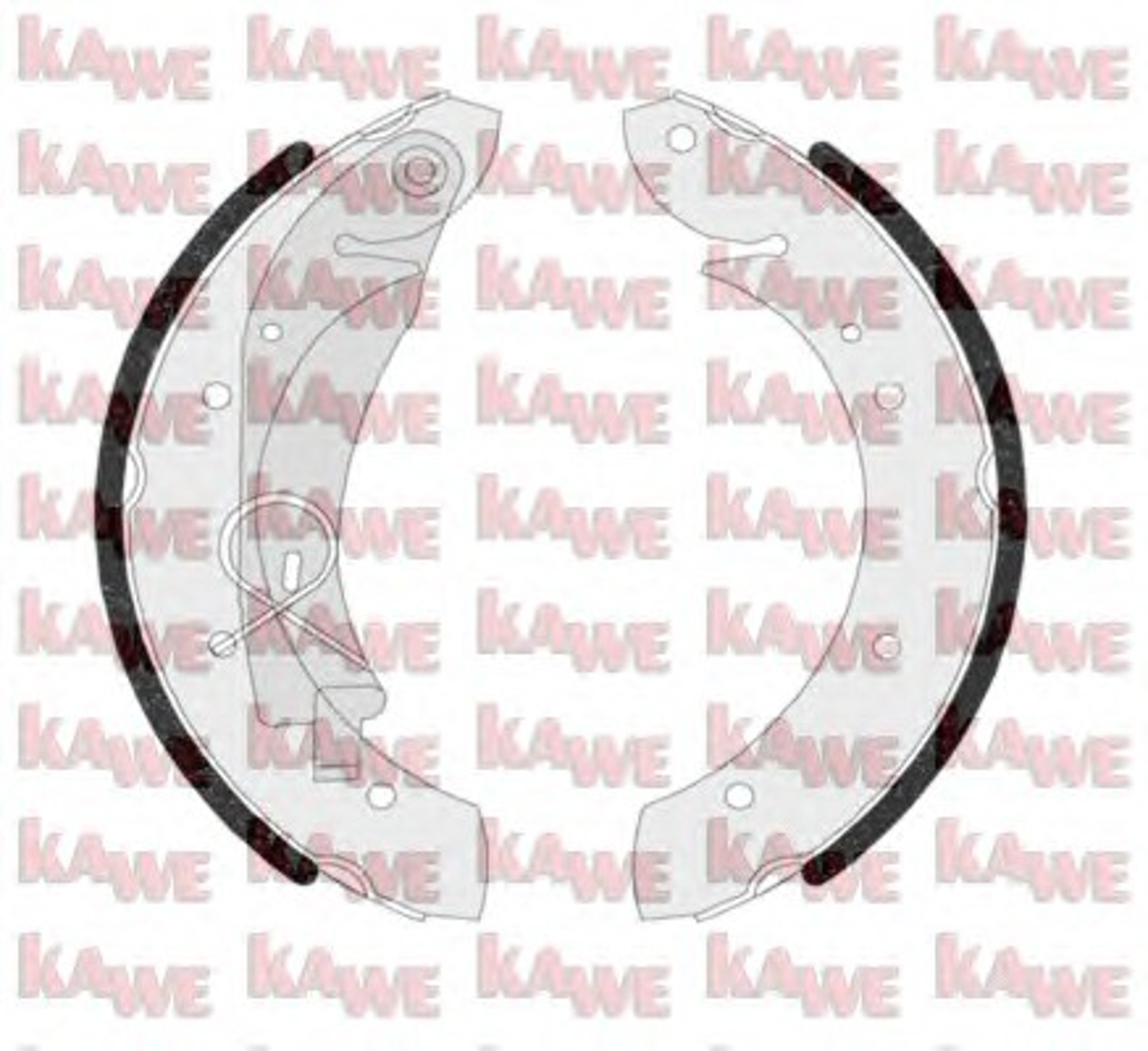 Колодки тормозные барабанные KAWE 07420