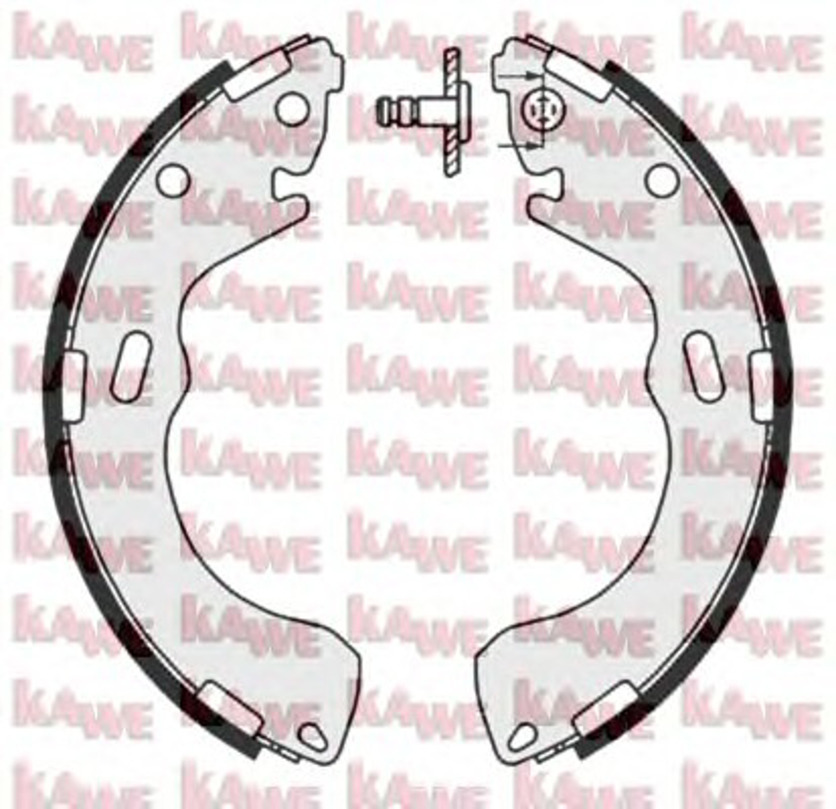 Комплект тормозных колодок KAWE 08510