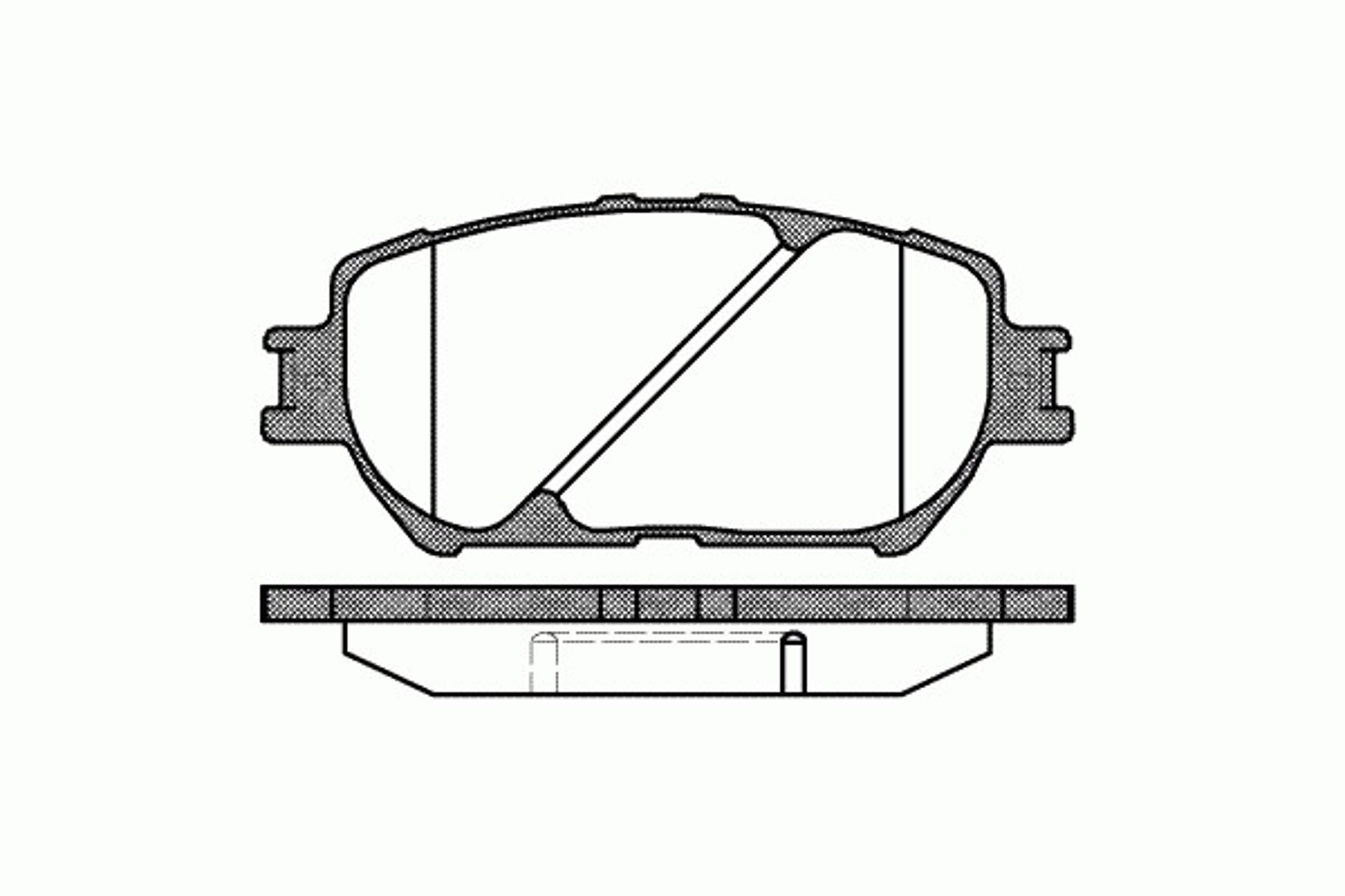 Колодки тормозные дисковые KAWE 0884 00