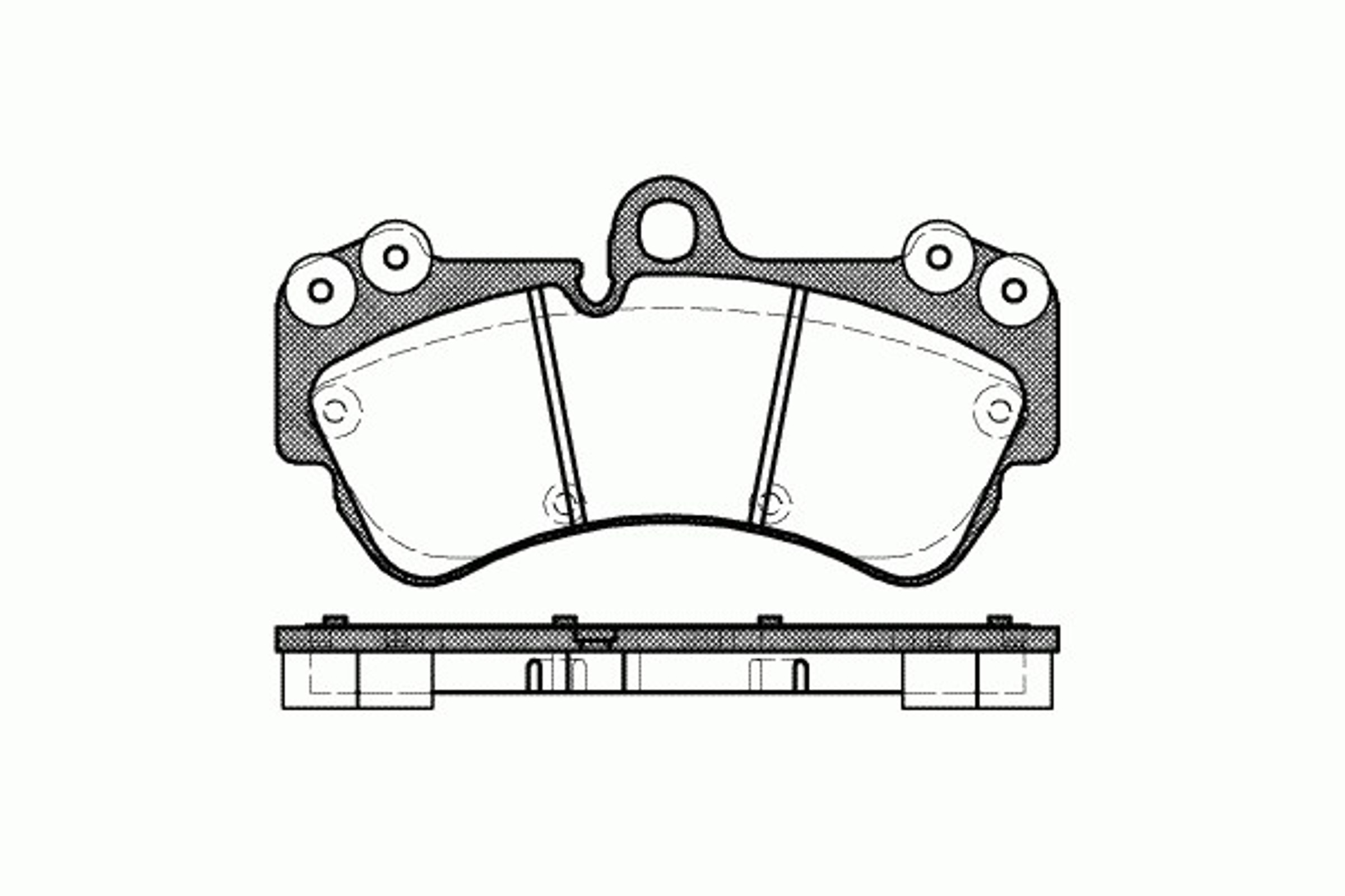 Колодки тормозные дисковые KAWE 0994 00