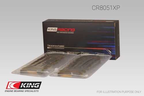 Вкладыши шатунные nissan vk56de/vk45de (три-металлический материал) std KING CR8051XP