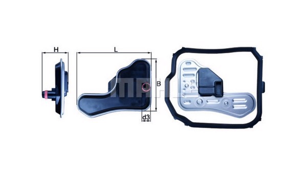 Фильтр акпп MAHLE/KNECHT HX148D