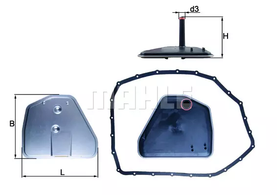 Фильтр акпп MAHLE/KNECHT HX164D