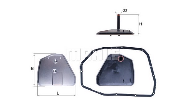 Фильтр акпп MAHLE/KNECHT HX164D1