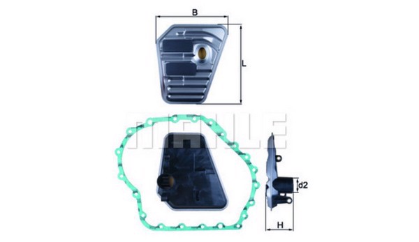 Фильтр акпп MAHLE/KNECHT HX167D