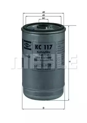 Топливный фильтр MAHLE/KNECHT KC117