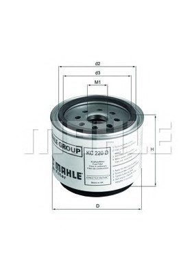 Топливный фильтр MAHLE/KNECHT KC220D