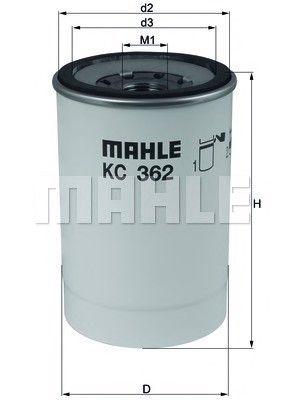 Фильтр топливный MAHLE/KNECHT KC362D
