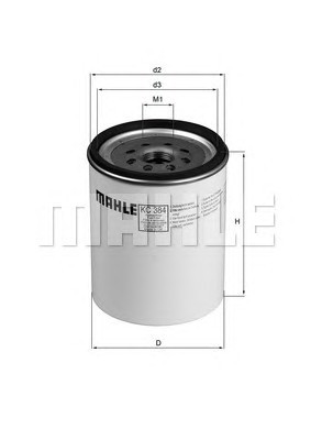 Фильтр топливный MAHLE/KNECHT KC384D