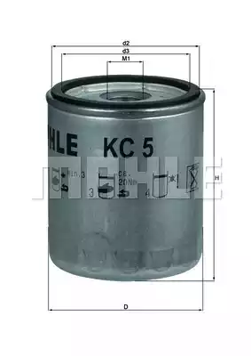 Топливный фильтр MAHLE/KNECHT KC5