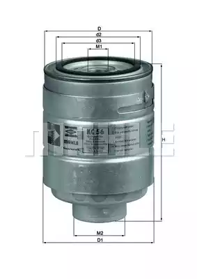 Топливный фильтр MAHLE/KNECHT KC56