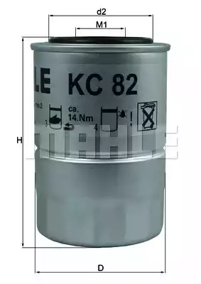 Топливный фильтр MAHLE/KNECHT KC82D
