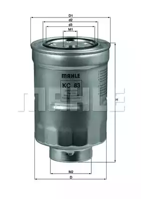 Топливный фильтр MAHLE/KNECHT KC83D