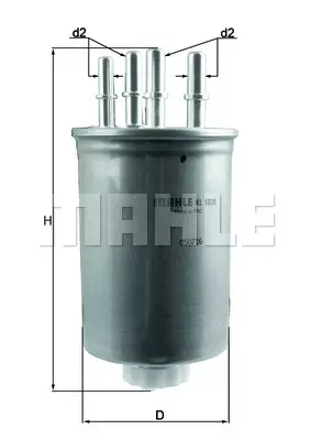 Топливный фильтр MAHLE/KNECHT KL1026