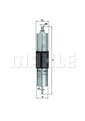 Фильтр топливный MAHLE/KNECHT KL104/1
