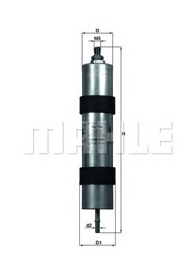 Топливный фильтр MAHLE/KNECHT KL104