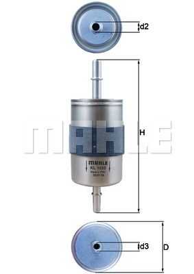 Топливный фильтр MAHLE/KNECHT KL1055