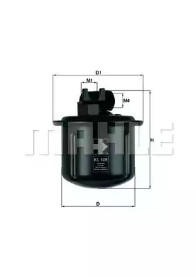 Топливный фильтр MAHLE/KNECHT KL108